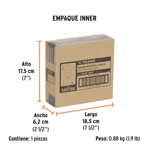 Báscula electrónica colgante, de pilas, 300 kg, Truper