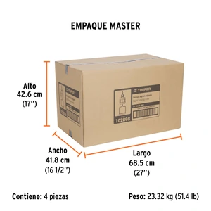 Truper Báscula electrónica colgante, recargable, c/charola, 40 kg