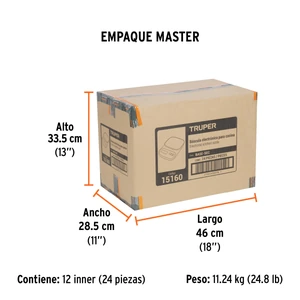 Báscula digital para cocina, plato de vidrio, 5 kg, Truper