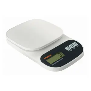 Báscula digital para cocina, plato de ABS, 5 kg, Truper