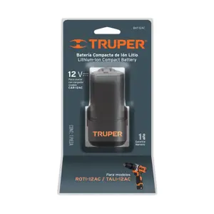 17049 / BAT-12AC Batería ión litio,  12 V para taladro TALI-12AC, Truper