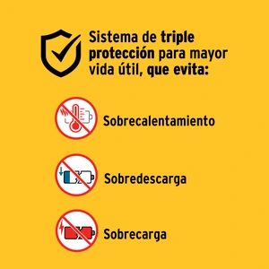 Batería ion litio, 12V, 2 Ah, PRETUL