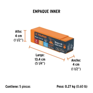 Broca HSS 3/8