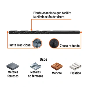 Broca HSS 5/32