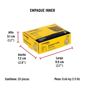 Hermex Bisagra cuadrada 2