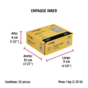 Hermex Bisagra cuadrada 2-1/2