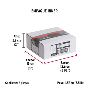 Hermex Bolsa c/2 bisagras cuadradas 3