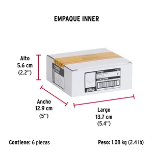 Bolsa c/2 bisagras cuadradas 3