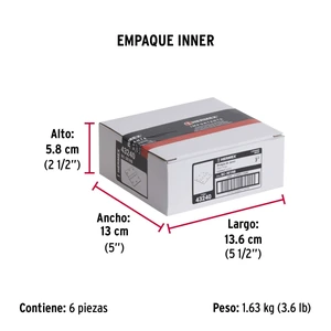 Hermex Bolsa c/2 bisagras cuadradas 3