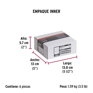 Bolsa c/2 bisagras cuadradas de 3