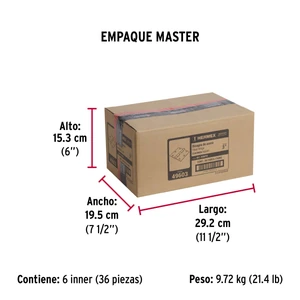 Bolsa c/2 bisagras cuadradas de 3