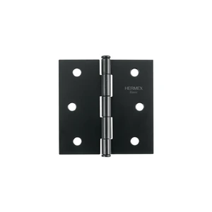 27134 / BC-306PP Hermex Bisagra cuadrada 3', negro mate, cabeza plana, Basic