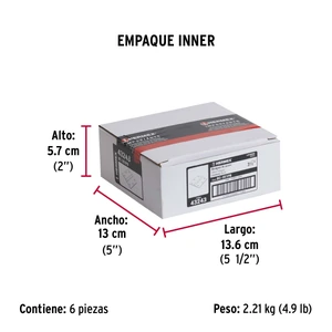Hermex Bolsa c/2 bisagras cuadradas 3-1/2