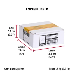 Bolsa c/2 bisagras cuadradas 3-1/2