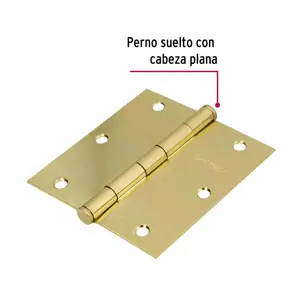 Bolsa c/2 bisagras cuadradas 3-1/2