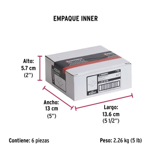 Hermex Bolsa c/2 bisagras cuadradas 3-1/2