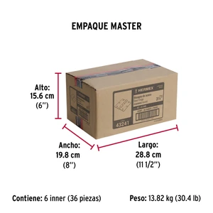 Hermex Bolsa c/2 bisagras cuadradas 3-1/2