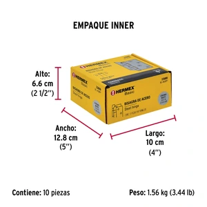 Hermex Bisagra cuadrada 4