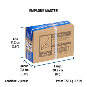 Foset Brazo y chapetón de repuesto para regaderas, latón, Element