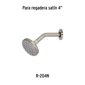 Foset Brazo y chapetón de repuesto para regadera, latón, satinado