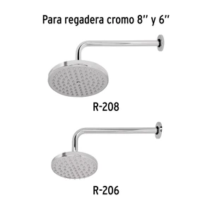 Foset Brazo y chapetón de repuesto para regadera, 30 cm, Element