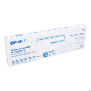 Foset Brazo y chapetón de repuesto para regadera, 30 cm, Element