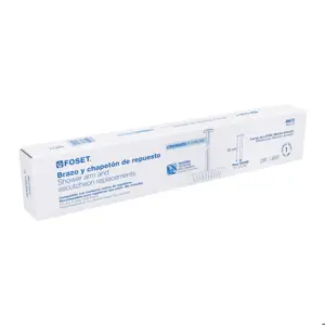 Foset Brazo y chapetón de repuesto para regadera techo, Element