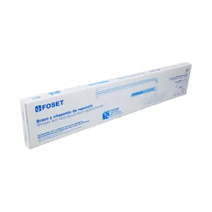 Foset Brazo y chapetón para regadera, 50 cm, cromado, Riviera
