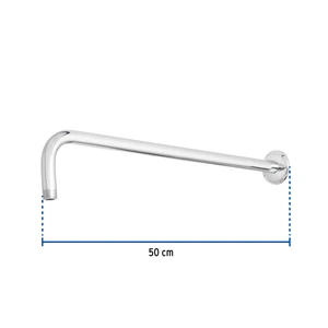 Foset Brazo y chapetón para regadera, 50 cm, cromado, Riviera