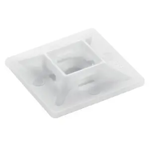 49971 / BCIN-30 Volteck Bolsa con 10 bases autoadheribles de 3 x 3 cm para cinchos
