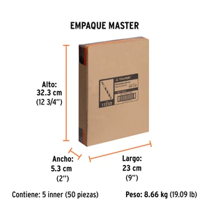 Broca para concreto de 1/2 x 12