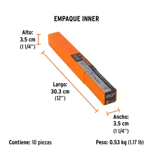 Broca para concreto de 1/4 x 12