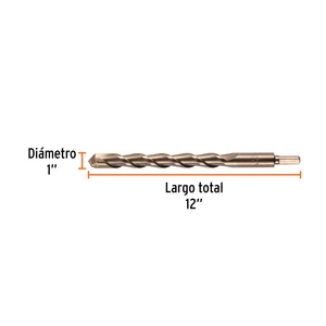 Broca para concreto de 1 x 12