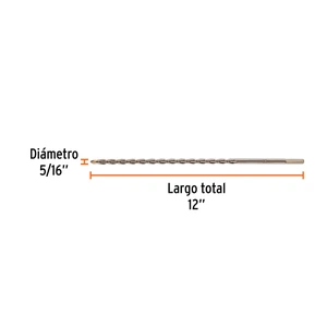 Broca para concreto de 5/16 x 12
