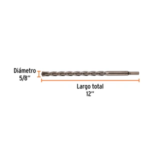 Broca para concreto de 5/8 x 12
