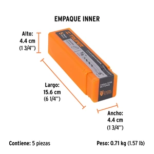 Broca para concreto de 5/8 x 6