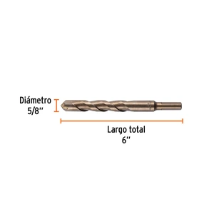 Broca para concreto de 5/8 x 6