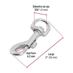 Bandola de zinc de 7/16