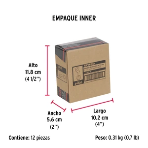 Bandola de zinc de 1/2