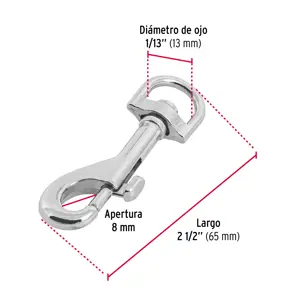 Bandola de zinc de 1/2