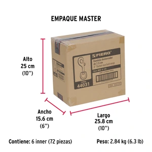 Bandola de zinc de 5/8