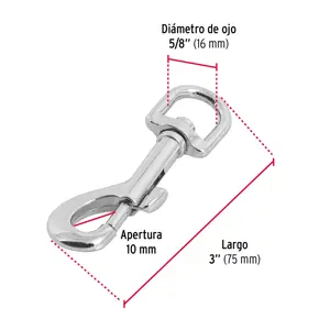 Bandola de zinc de 5/8
