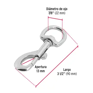 Bandola de zinc de 7/8
