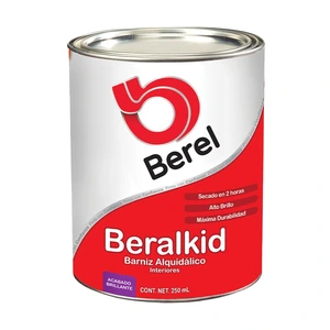 BEREL-2485 / 2485 Barniz Beralkid - Brillante Cuartito 0.25 L