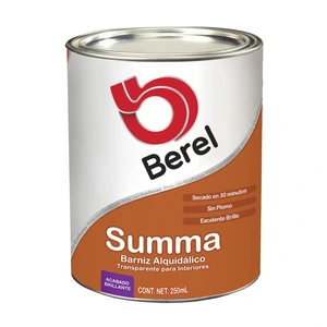 BEREL-2488 / 2488 Barniz Summa - Alquidálico - Brillante Cuartito 0.25 L