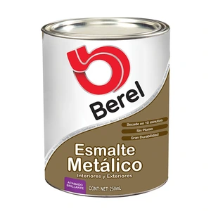 Esmalte Metálico - Acrílico - Brillante Cuartito 0.25 L
