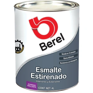 BEREL-733 / 733 Esmalte Estirenado - Brillante Galón 4 L