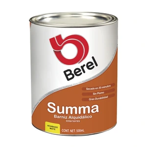BEREL-858 / 858 Barniz Summa - Alquidálico - Mate Medio Litro 0.5 L