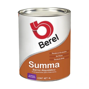 BEREL-869 / 869 Barniz Summa - Alquidálico - Brillante Galón 4 L