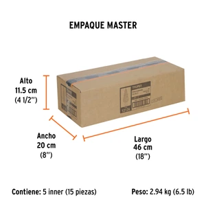 Broca escalonada óxido negro 10escalones 1/4 a 1-3/8